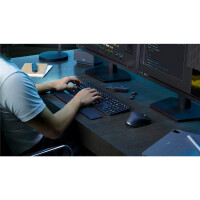 Logitech MX Keys S, Volle Größe (100%), Kabellos, RF Wireless + Bluetooth, Scherenschalter, LED, Graphit