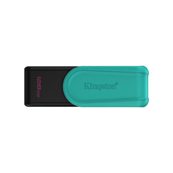 Kingston DataTraveler 128GB Portable USB 3.2 Gen 1 Exodia S (Schwarz/Türkis), 128 GB, USB Typ-A, 3.2 Gen 1 (3.1 Gen 1), Drehring, 8,32 g, Schwarz, Türkis