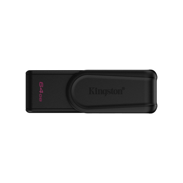 Kingston DataTraveler 64GB Portable USB 3.2 Gen 1 Exodia S (Schwarz/Schwarz), 64 GB, USB Typ-A, 3.2 Gen 1 (3.1 Gen 1), Drehring, 8,32 g, Schwarz