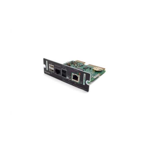 APC USV-Netzwerkmanagement-Karte 3 mit Raumüberwachung und Modbus, Eingebaut, Kabellos, Schwarz