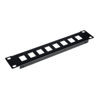 Equip EZKP-10-B, Grundpfeilerplatte, Schwarz, Metall, 1U, 25,4 cm (10"), 254 mm