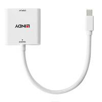 Lindy 38318, 0,18 m, Mini DisplayPort, DVI-I, Männlich, Weiblich, Gerade