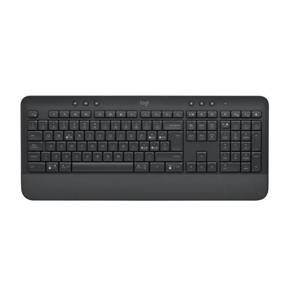 Logitech 920-010996, Kabellos, Bluetooth, Membran Key Switch, QWERTY, Graphit, Maus enthalten