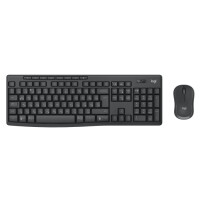 Logitech MK370 Combo for Business, Kabellos, RF Wireless + Bluetooth, Mecha-Membran-Schlüsselschalter, QWERTY, Graphit, Maus enthalten