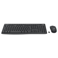 Logitech MK370 Combo for Business, Kabellos, RF Wireless + Bluetooth, Mecha-Membran-Schlüsselschalter, QWERTY, Graphit, Maus enthalten