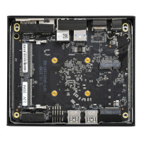 Shuttle Nano PC NE10N, Intel N 100, 1x HDMI, 1x DP, 6x USB, 1x LAN, VESA, lüfterlos, 24/7 Dauerbetrieb, 0,6L Größe PC, Mini-PC Barebone, Intel SoC, DDR4-SDRAM, PCI Express, SATA, 65 W