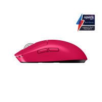 Logitech G PRO X SUPERLIGHT 2, rechts, Optisch, RF Wireless, 32000 DPI, 0,5 ms, Magenta