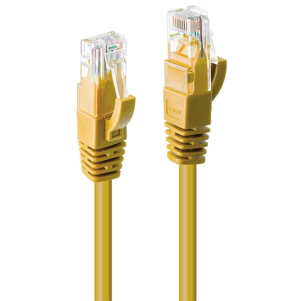 Lindy 48066 7.5m Cat6 U/UTP (UTP) Gelb Netzwerkkabel