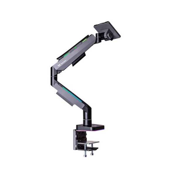 Thermaltake GEA-MSR-SMSBLK-01, 20 kg, 43,2 cm (17"), 124,5 cm (49"), 100 x 100 mm, Höhenverstellung, Schwarz, Grau
