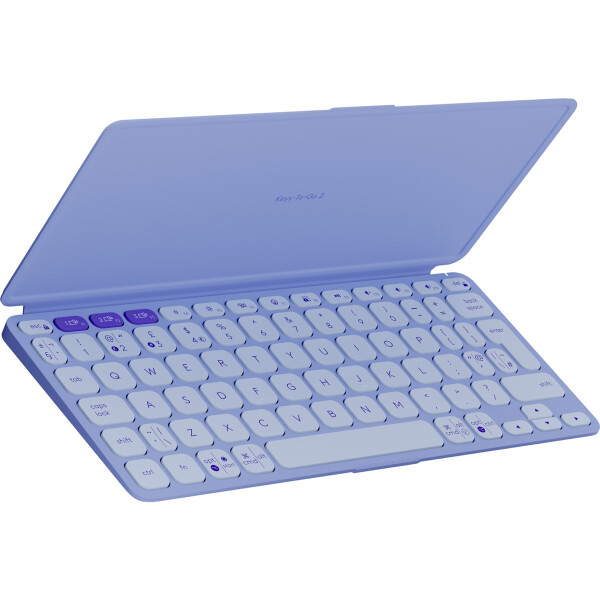 Logitech 920-012986, Mini, Kabellos, Bluetooth, Scherenschalter, QWERTY, Lila