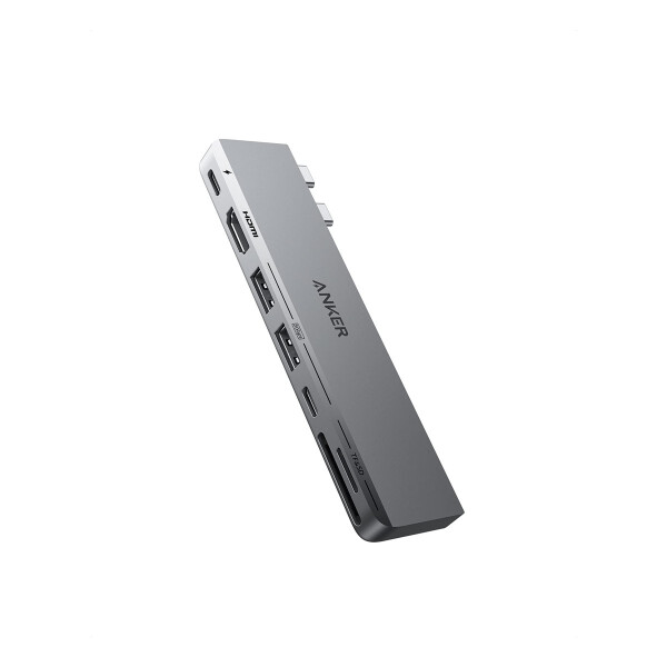 Anker Innovations Anker 547, 2 x USB 3.2 Gen 2 (3.1 Gen 2) Type-C, HDMI, USB 3.2 Gen 1 (3.1 Gen 1) Type-A, USB 3.2 Gen 1 (3.1 Gen 1) Type-C, MicroSD (TransFlash), SD, 40000 Mbit/s, 60 Hz, 3840 x 2160, 5120 x 2880