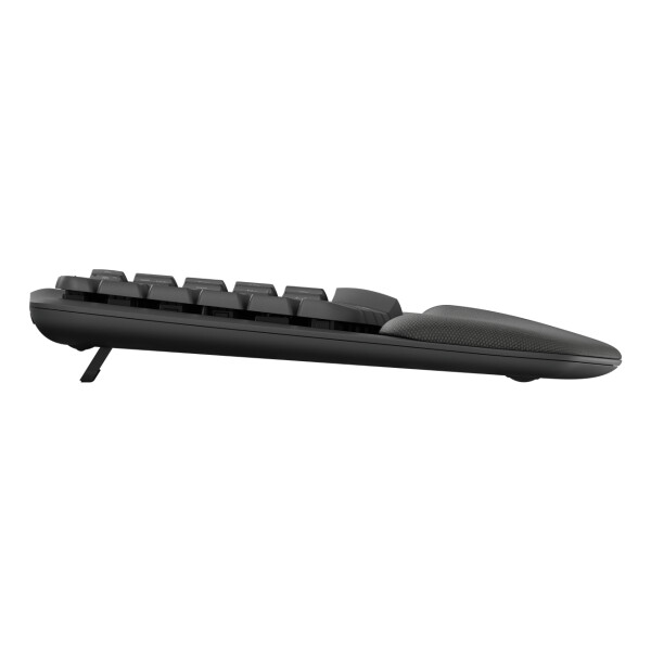 Logitech 920-012307, Volle Größe (100%), Kabellos, RF Wireless + Bluetooth, Membran Key Switch, QWERTZ, Graphit
