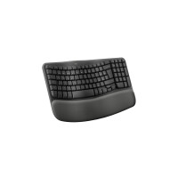 Logitech 920-012307, Volle Größe (100%), Kabellos, RF Wireless + Bluetooth, Membran Key Switch, QWERTZ, Graphit