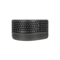 Logitech 920-012307, Volle Größe (100%), Kabellos, RF Wireless + Bluetooth, Membran Key Switch, QWERTZ, Graphit
