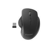 Gembird MUSW-6B-02, rechts, Optisch, RF Wireless, 1600 DPI, Schwarz