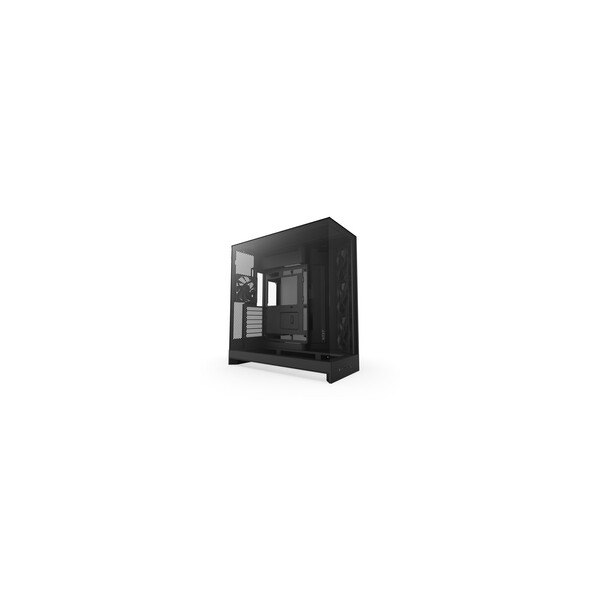 NZXT H9 Flow 2025 All Black Midi Tower ATX Gaming Gehäuse schwarz mit - Midi/Minitower - ATX