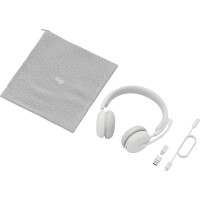 Logitech Zone Wireless 2, Verkabelt & Kabellos, Büro/Callcenter, 230 g, Kopfhörer, Weiß