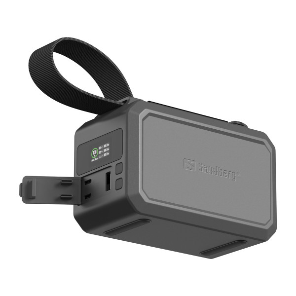 SANDBERG Survivor Powerbank 100W 40000, 40000 mAh, 3,7 V, Schwarz