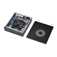 Shuttle Slim AI PC DN11H9 Intel Core Ultra 9 185H, Intel Arc graphics, 2xHDMI, 2x DP, 4x 2.5Gbit LAN, VESA, 24/7 Dauerbetrieb, 1,35 l großer PC, Mini-PC Barebone, Intel SoC, DDR5-SDRAM, PCI Express, 120 W