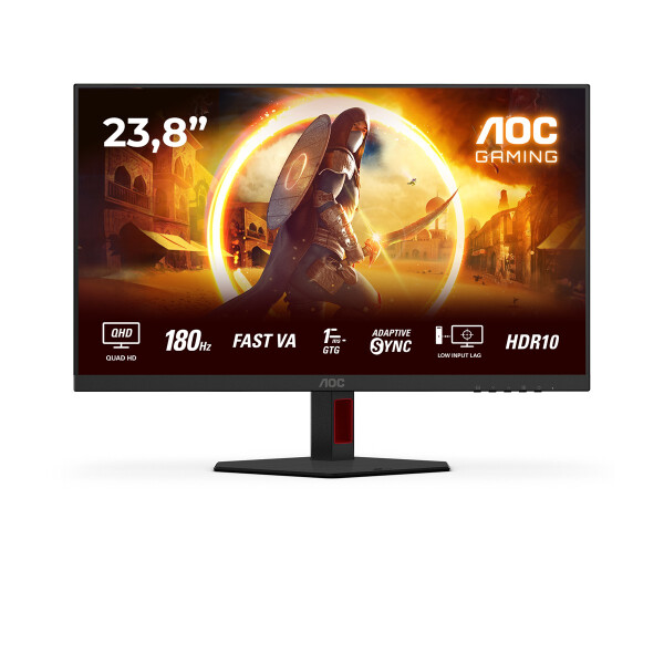 AOC 23.8" Q24G4RE 16 09 2xHDMI+DP IPS black-red - Flachbildschirm (TFT/LCD) - 23,8"