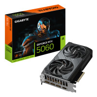 Gigabyte GeForce RTX 5060 WINDFORCE OC 8G Grafikkarte - 8GB GDDR7, 128bit, PCI-E 5.0, 2512 MHz Kerntakt, 3 x DisplayPort, 1 x HDMI, GV-N5060WF2OC-8GD, GeForce RTX 5060, 8 GB, GDDR7, 128 Bit, 7680 x 4320 Pixel, PCI Express 5.0