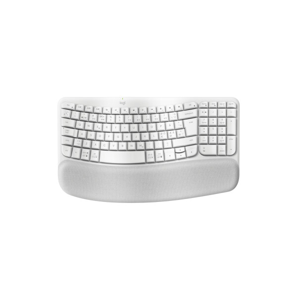 Logitech 920-012299, Volle Größe (100%), Kabellos, RF Wireless + Bluetooth, Membran Key Switch, QWERTY, Weiß