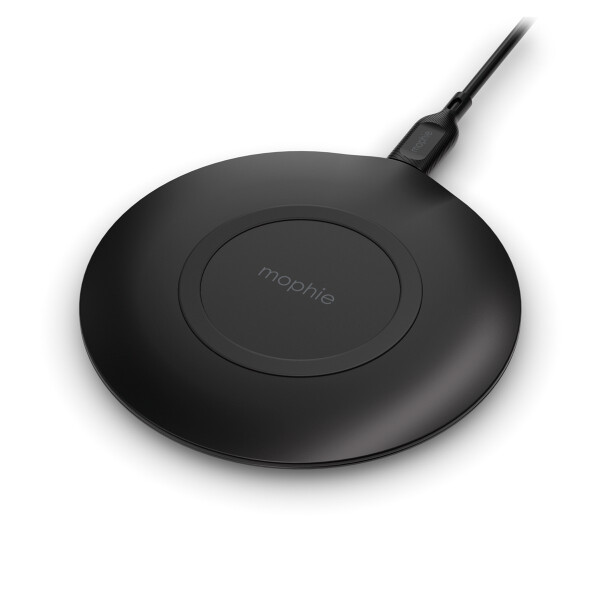 mophie essentials wireless charging pad 15W, Drinnen, USB, Kabelloses Aufladen, Schwarz