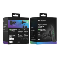 mophie Snap+ Wireless Charging Vent, Auto, Zigarettenanzünder, Kabelloses Aufladen, Schwarz