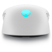 Dell Alienware AW720M, Beidhändig, Optisch, RF Wireless + Bluetooth, 26000 DPI, Weiß