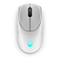 Dell Alienware AW720M, Beidhändig, Optisch, RF Wireless + Bluetooth, 26000 DPI, Weiß