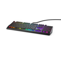 Dell Alienware AW510K, Volle Größe (100%), Kabelgebunden, USB, Mechanischer Switch, RGB-LED, Schwarz, Grau