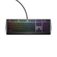 Dell Alienware AW510K, Volle Größe (100%), Kabelgebunden, USB, Mechanischer Switch, RGB-LED, Schwarz, Grau