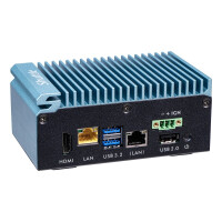Shuttle Edge PC System SPCEL02WA , Intel Celeron J6412, Windows 11 IoT, 8GB RAM, 120GB M.2 SATA, 1x HDMI, 2x 2.5G LAN, 1x COM, DIO, 12-24V, 24/7 Dauerbetrieb, lüfterlos, inkl. VESA & DIN-RAIL Halterung, 2 GHz, Intel Celeron J, J6412, 8 GB, 120 GB, Windows