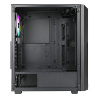 AZZA Fighter, Midi Tower, PC, Schwarz, ATX, ITX, micro ATX, 15,5 cm, 32 cm