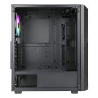 AZZA Fighter, Midi Tower, PC, Schwarz, ATX, ITX, micro ATX, 15,5 cm, 32 cm