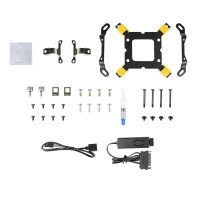 AZZA LCAZ-120C-ARGB, Liquid cooling kit, 12 cm, 54 cfm, Schwarz