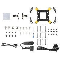 AZZA LCAZ-360C-ARGB, Liquid cooling kit, 12 cm, 54 cfm, Schwarz
