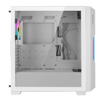 AZZA Guardian Glass, Midi Tower, PC, Weiß, ATX, EATX, ITX, micro ATX, 17 cm, 40 cm