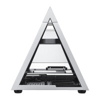 AZZA Pyramid Mini, Mini Pyramid, PC, Aluminium, Schwarz, Mini-ITX, Aluminium, SPCC, Gehärtetes Glas, Multi