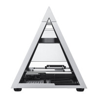 AZZA Pyramid Mini, Mini Pyramid, PC, Aluminium, Schwarz, Mini-ITX, Aluminium, SPCC, Gehärtetes Glas, Multi