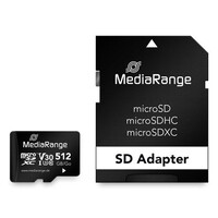 MEDIARANGE SD MicroSD Card 512GB UHS-1 Cl.10 inkl. Adapter