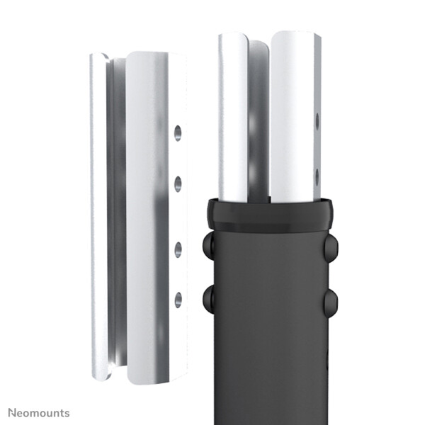 Neomounts NMPRO-EPCONNECT Adapter für Verlängerungsrohr, Schwarz, Stahl, Zimmerdecke, poles NMPRO-C series, 4,8 kg, 30 mm