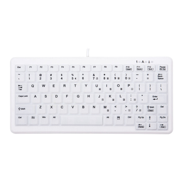 Active Key CHERRY AK-C4110, Kabelgebunden, USB, QWERTY, Weiß