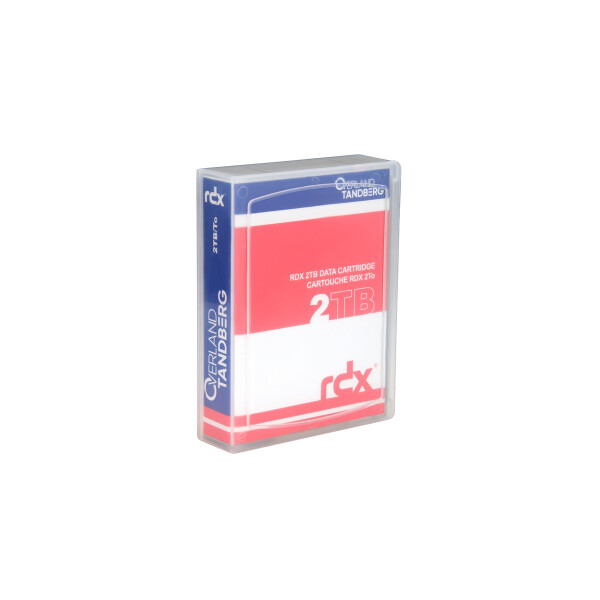 Overland-Tandberg O-T RDX 2TB Kassette, RDX-Kartusche, RDX, 2 TB, Schwarz, RDX QuikStor, 150 MB/s