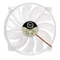 Thermaltake Pure 20 LED, Ventilator, 20 cm, 800 RPM, 28,2 dB, 129,639 cfm, Transparent