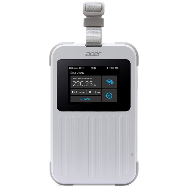 Acer Connect M6E with 1GB, Wi-Fi 6E (802.11ax), Dual-band (2.4GHz + 5GHz or 2.4GHz + 6GHz), 5G, Tragbarer Router