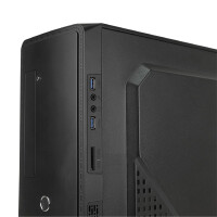 Chieftec UC-03B-OP, Tower, PC, Schwarz, ATX, micro ATX, Mini-ATX, Karbonstahl, Gaming