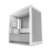 NZXT H3 Flow weiß matt Tempered Glass -...