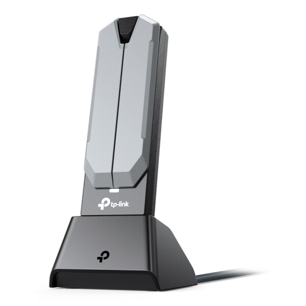TP-LINK BE6500, Kabellos, USB, WLAN, Wi-Fi 7 (802.11be), 2882 Mbit/s, Grau
