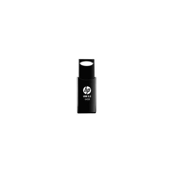 HP 64GB 712w Black Usb 3.2 Flash Drive - 64 GB